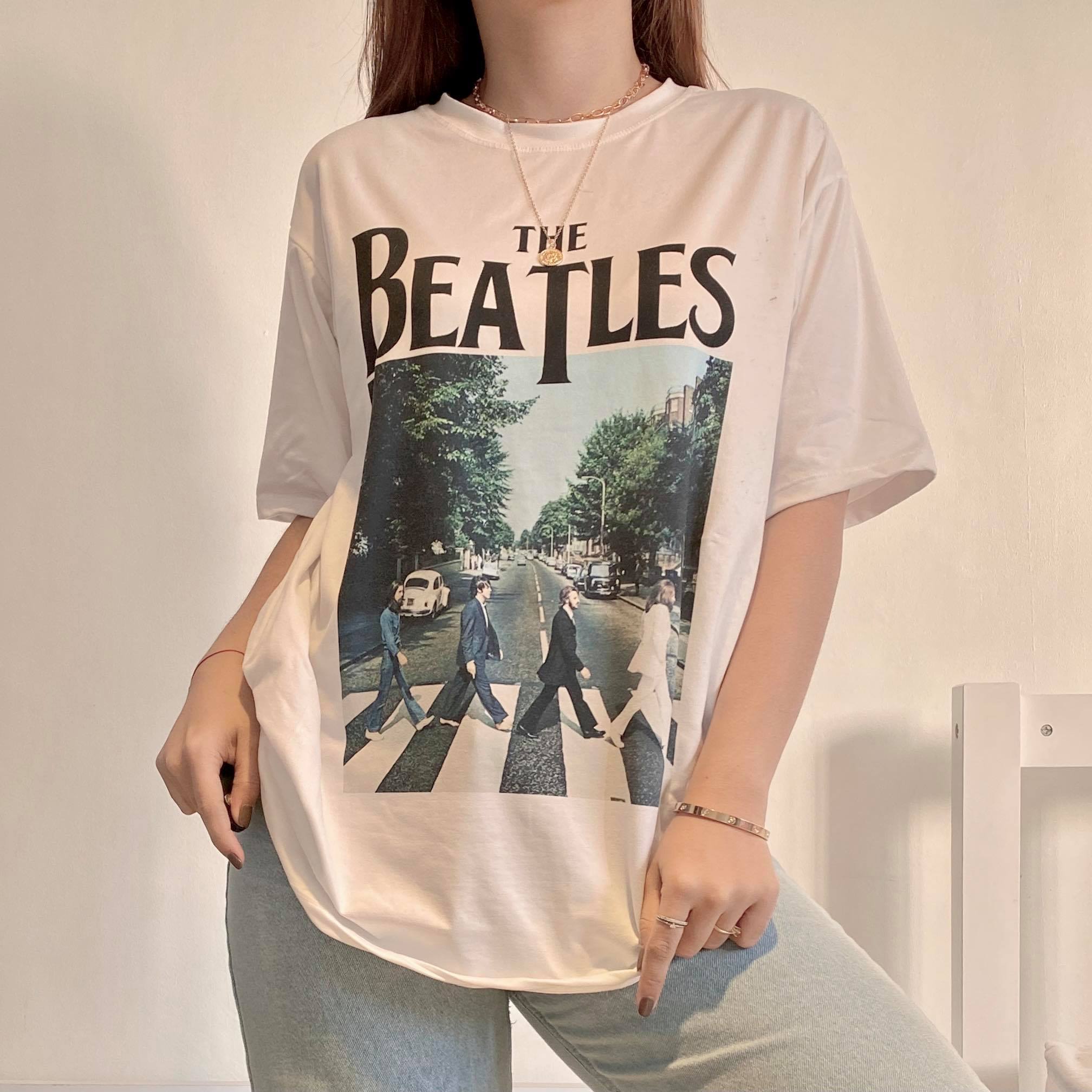 Vintage bands oversize shirt for women 