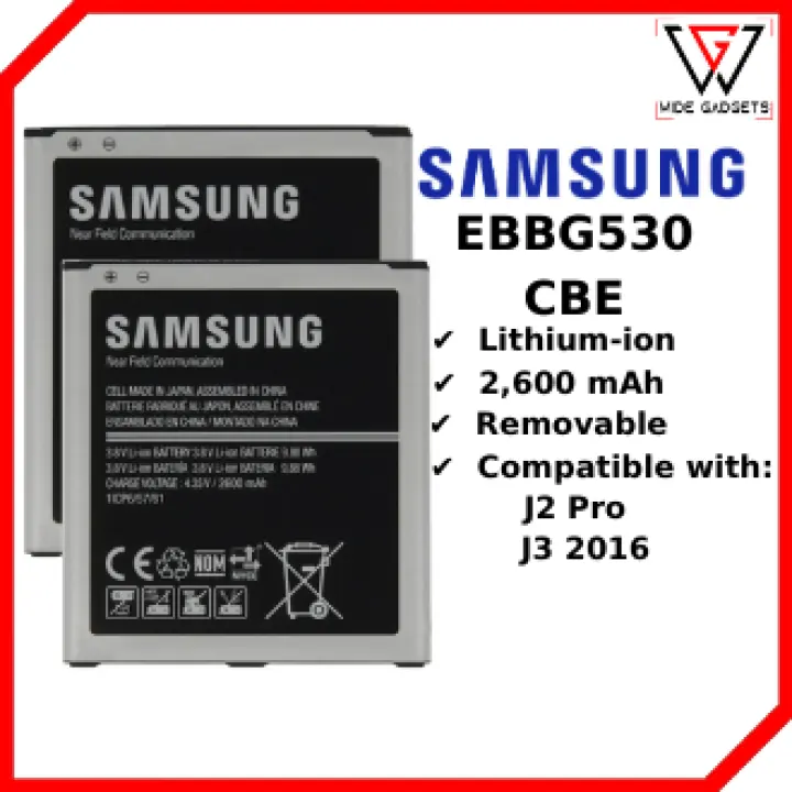 Original Battery For Samsung Galaxy J2 Pro Model Eb Bg530cbe Lazada Ph