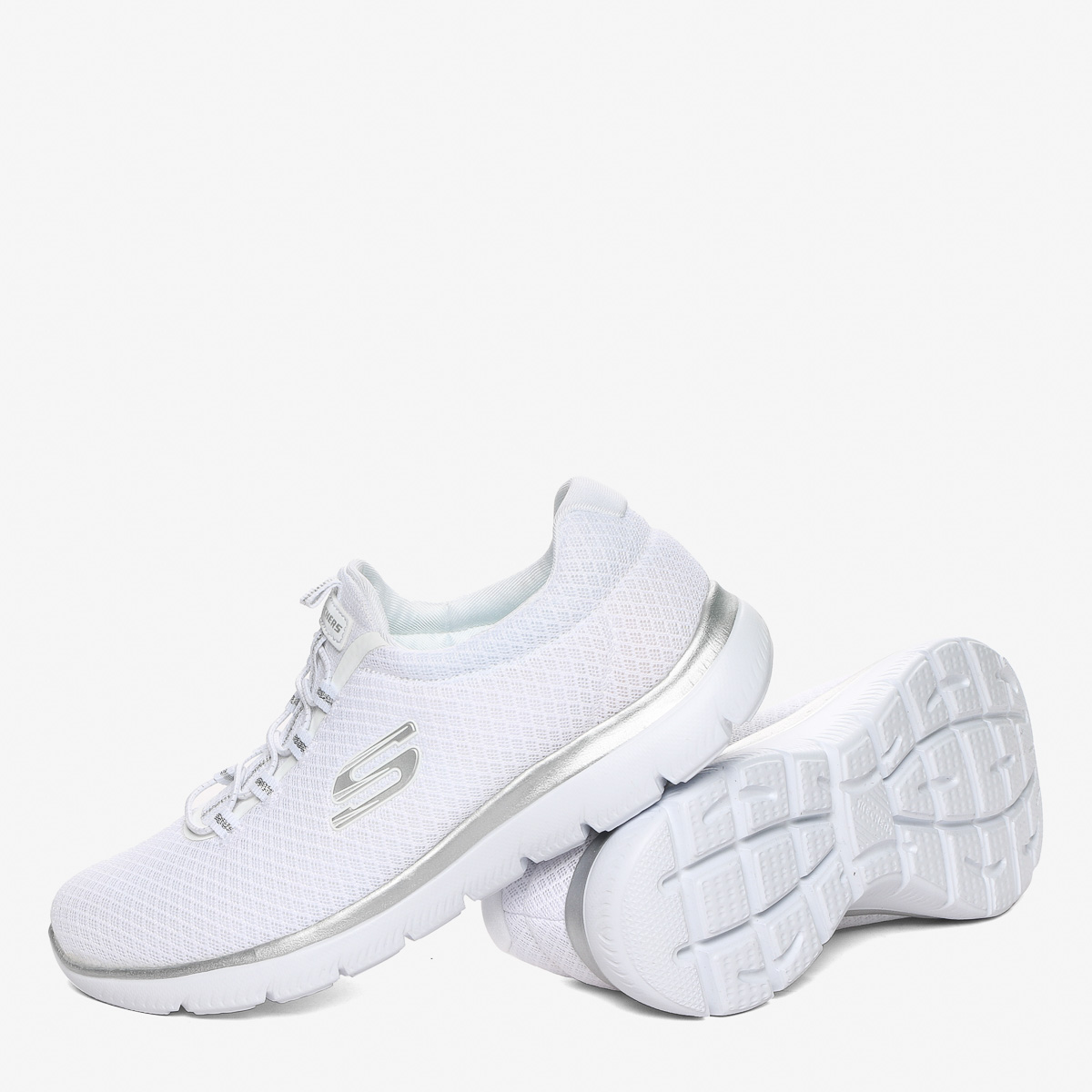 skechers white rubber shoes