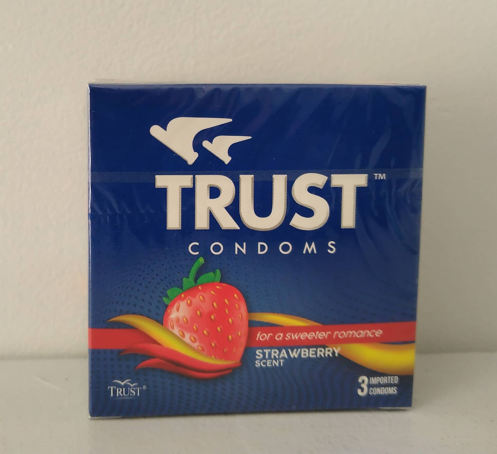 TRUST CONDOMS 3'SStrawberry scent Lazada PH