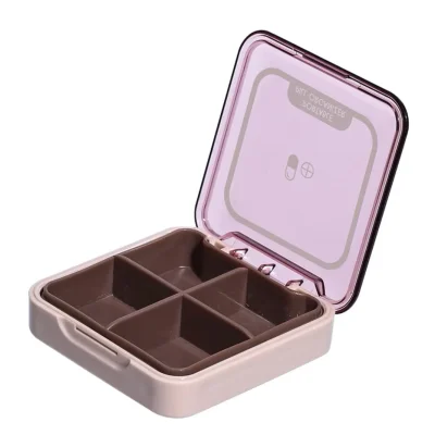 kokepope Pocket Size Portable Medicine Box Storage Pill Organizer Pill Case