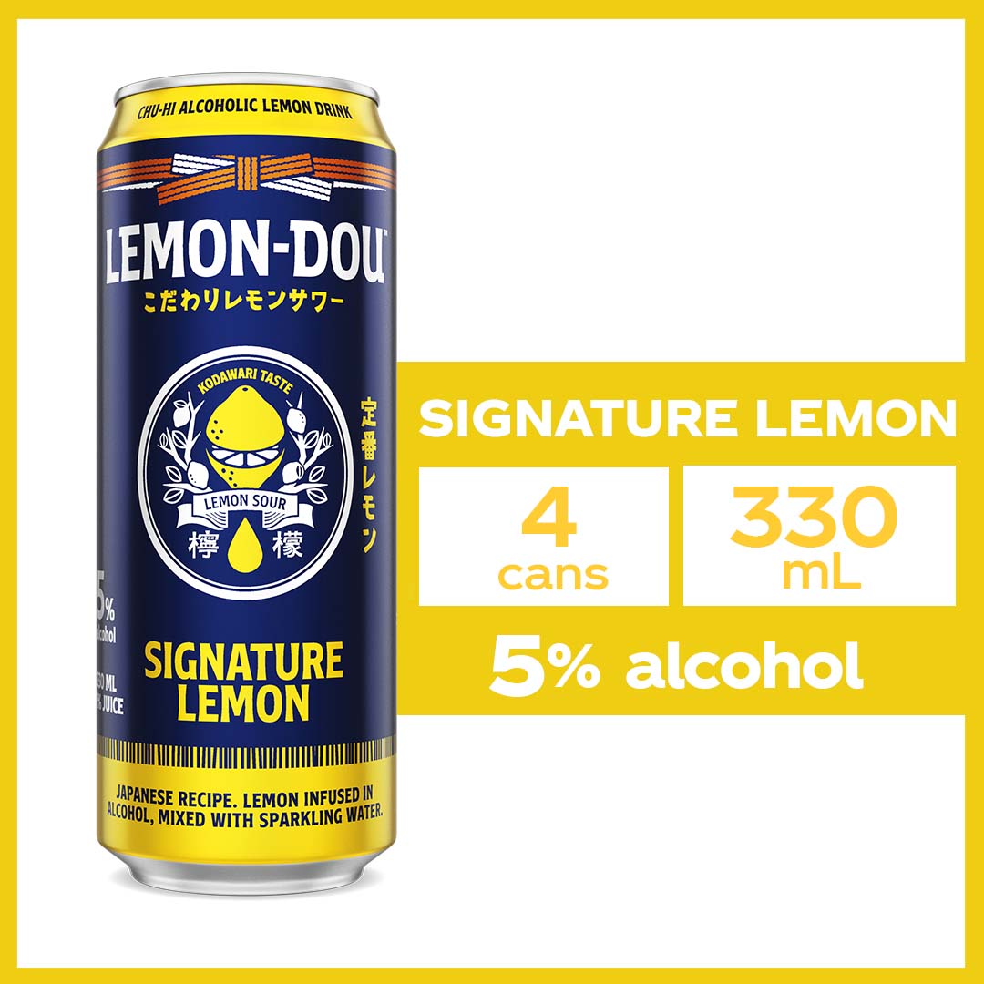 LemonDou Signature Lemon 330 mL 5 Alcohol Chuhi Pack of 4 Lazada PH