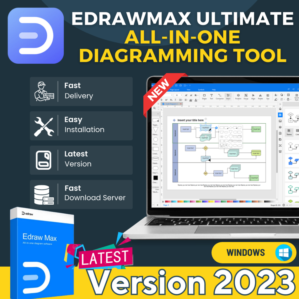 Wondershare EdrawMax Ultimate 12.6.0.1023 for windows instal free