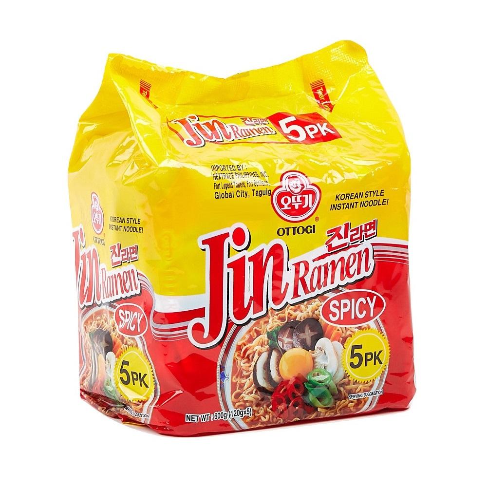 OTTOGI JIN RAMEN SPICY 5pcs PER PACK 120g E, 1PACK(5pcs) Jin Spicy ...