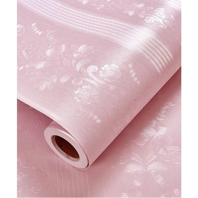 Let saunda Aceking wallpaper 2D pink boarder embossed self adhesive  waterproof pvc high quality wall decor | Lazada PH