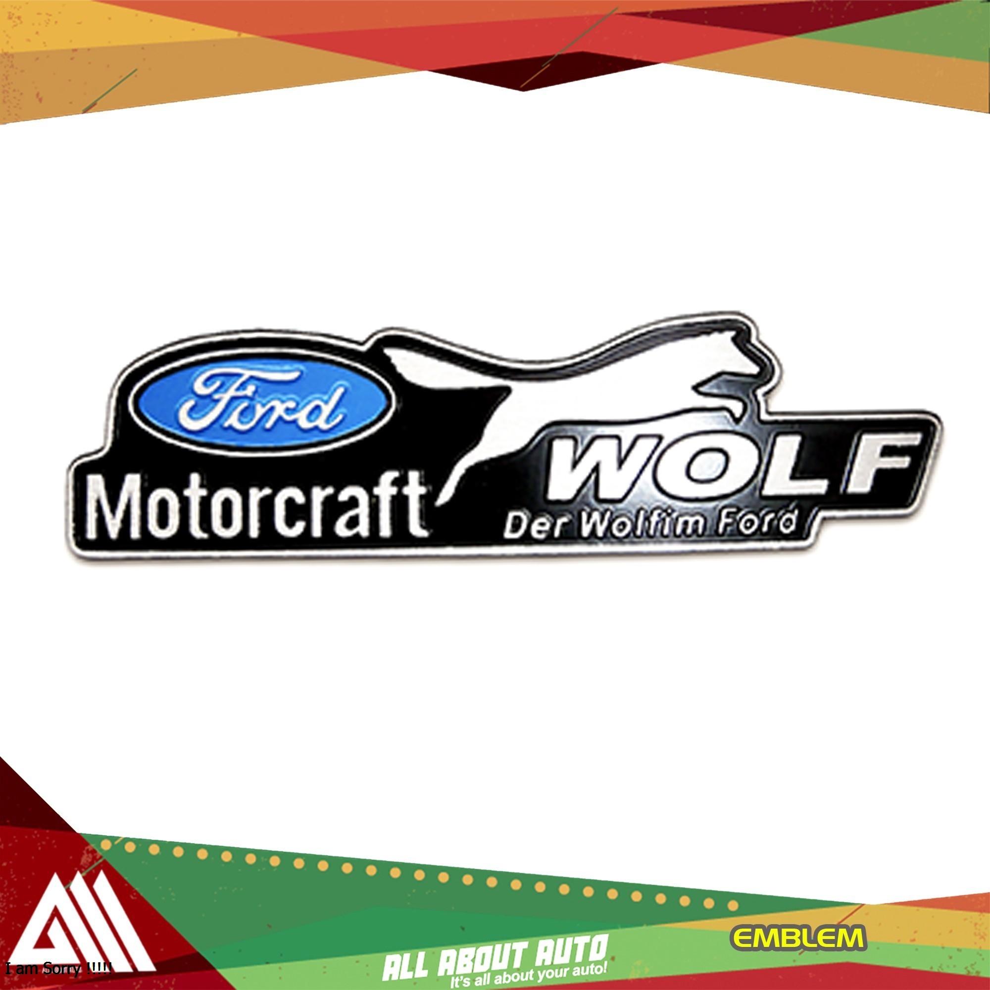 Motorcraft Wolf Rear Emblem for Ford (Aluminum) Lazada PH