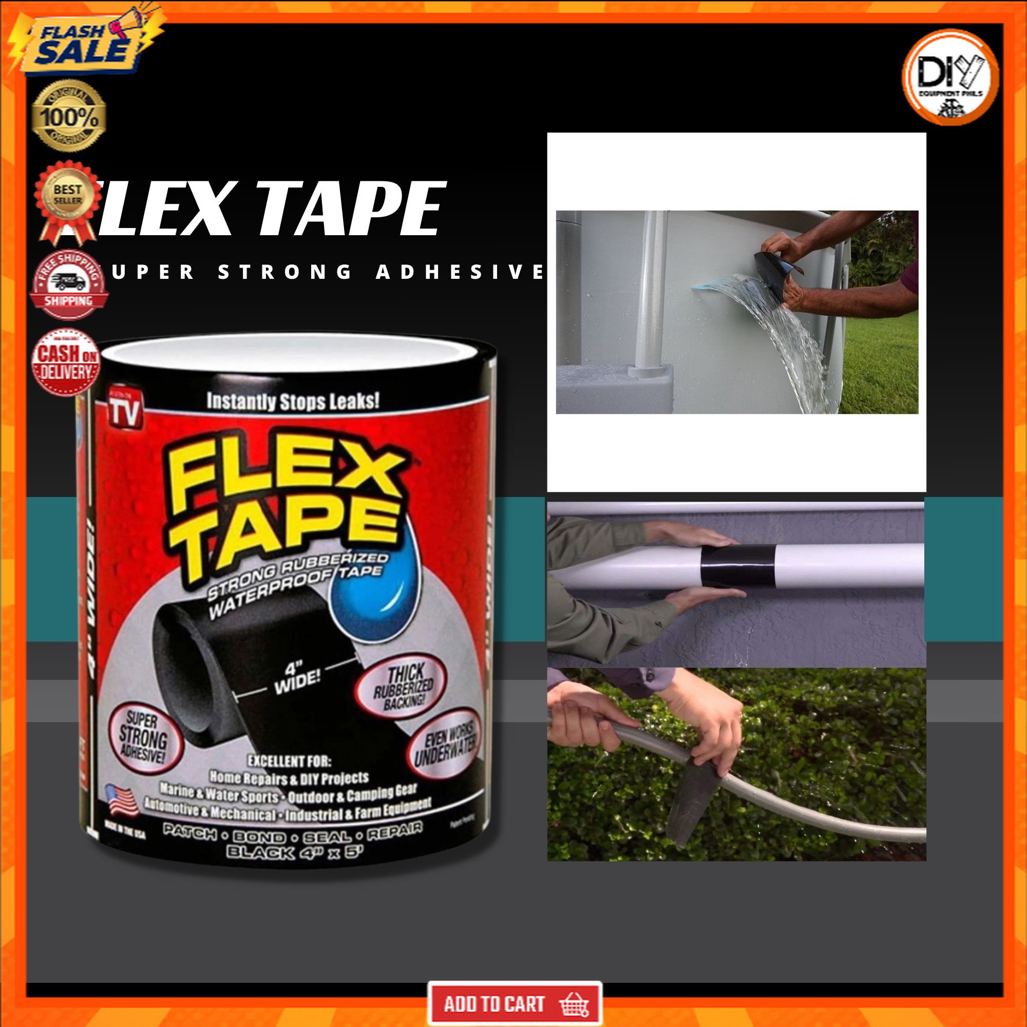 ORIGINAL BUY1TAKE1 NEW FLEX / TAPE SELF ADHESIVE FLASHING TAPE , Flex
