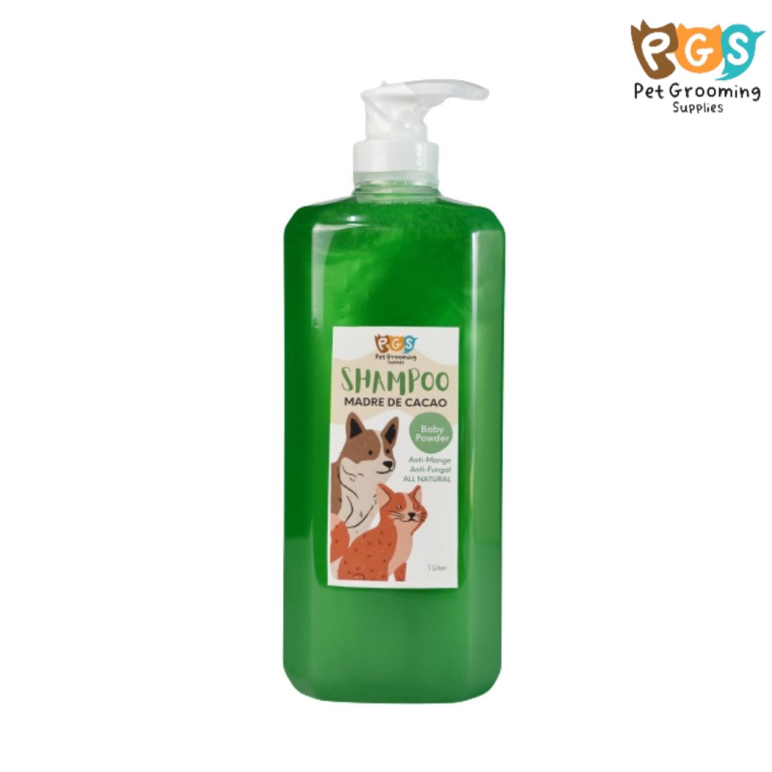 COD PET Shampoo Baby Powder Green Scent 1 Liter with Free 2 MDC Soap