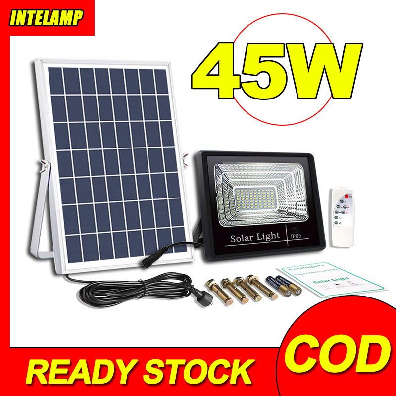 Intelamp 45w Solar Light Outdoor Waterproof Heavy Duty Solar Lights