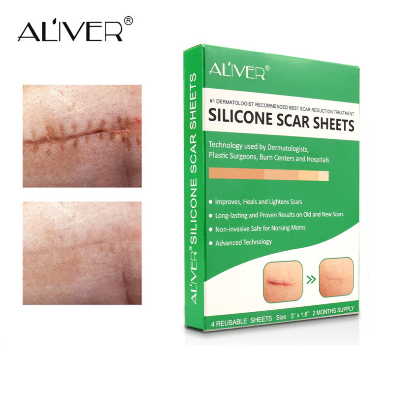 Reusable Silicone Scar Sheets Removal Patch Acne Gel Scar Remove Trauma