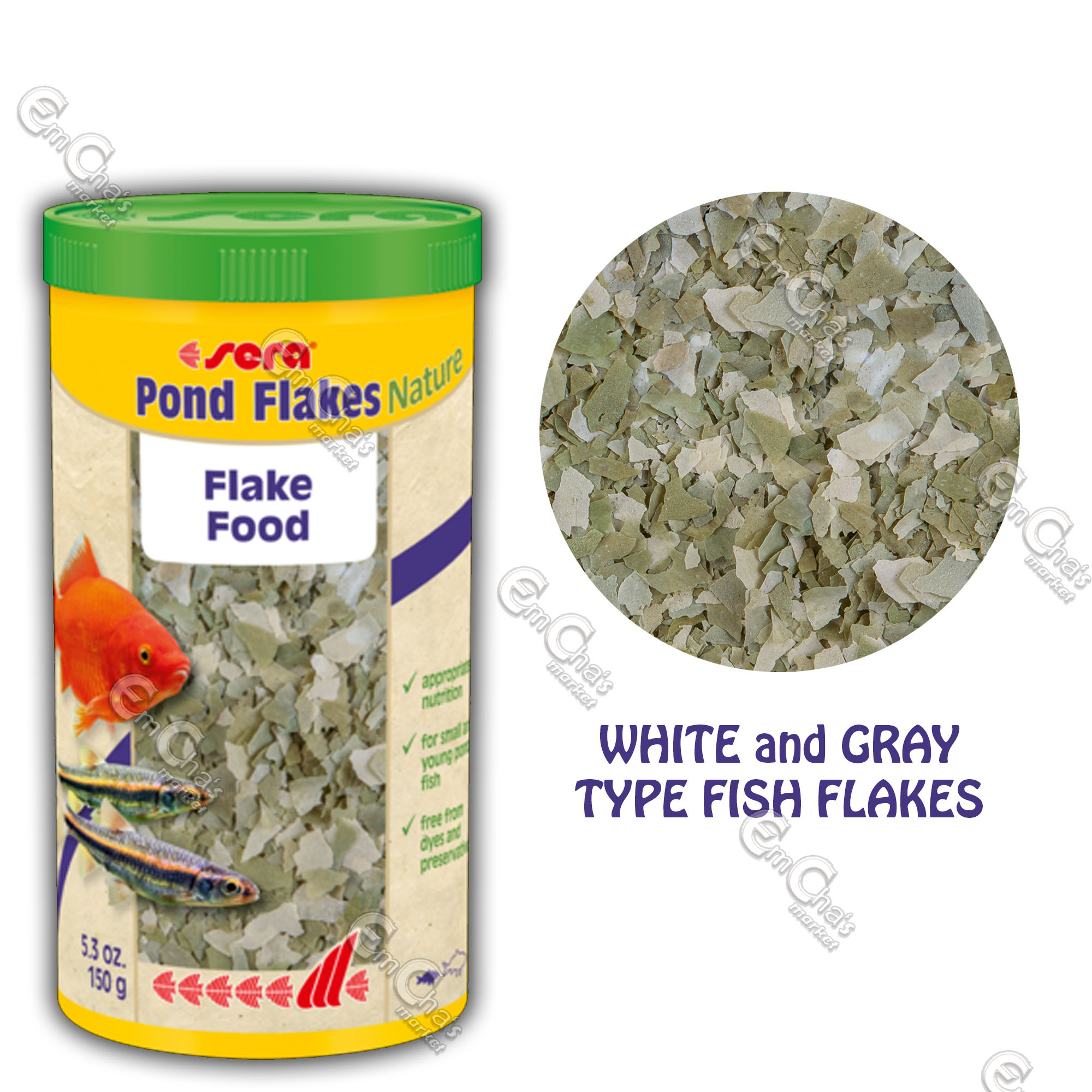 BIG BOTTLE Sera Fish FOOD FLAKES for Pond/Aquarium Small Fish 1000ml