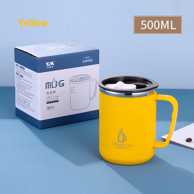 304 Stainless Steel Vacuum Mug Insulate Thermos Coffee Cup 500ML