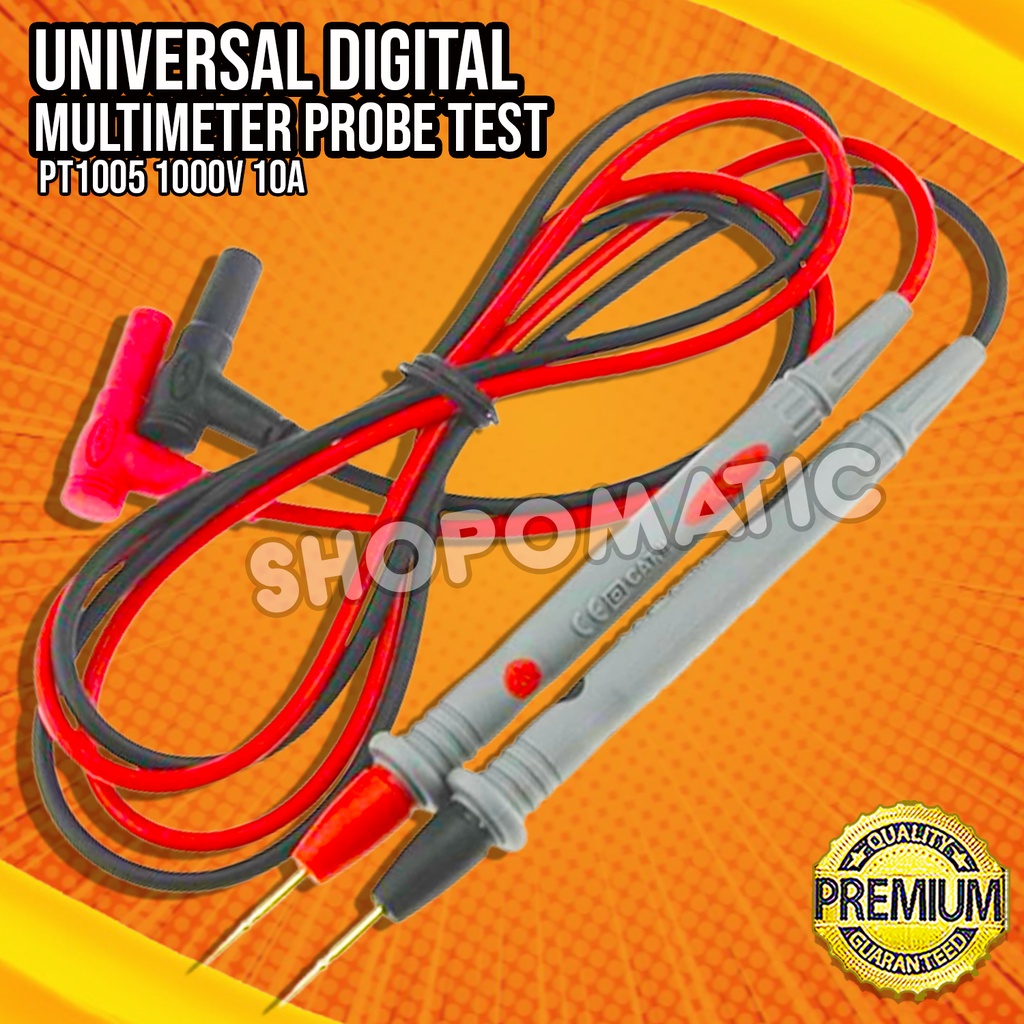 PT1005 1000V 10A Universal Digital Multimeter Probe Test Leads Pin