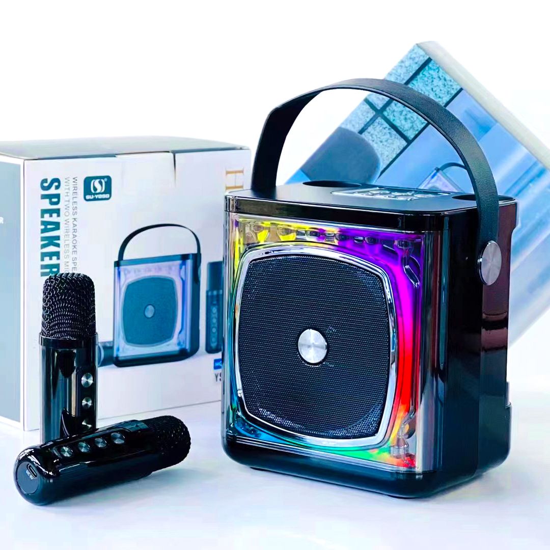 Portable Bluetooth Speaker with Wireless Dual Microphone Karaoke ...