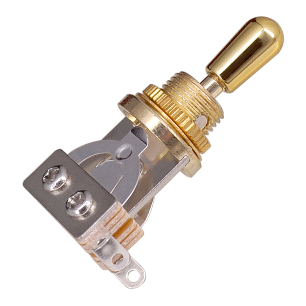3 Way Short Straight Guitar Toggle Switch Pickup Selector with Brass Hat Compatible with Gibson Les Paul LP SG Electric Guitars