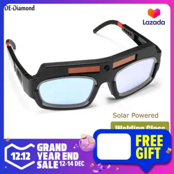 welder's goggles rated at 14