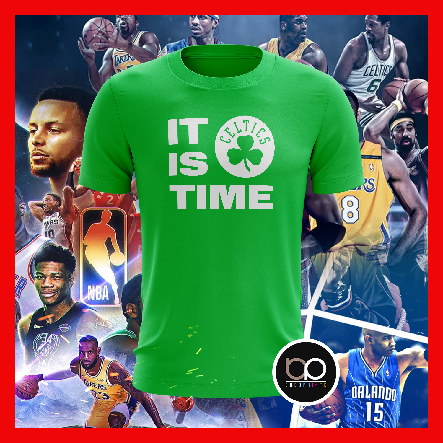 Cheap Its Time Boston Celtics T Shirt Mens, NBA Basketball Boston