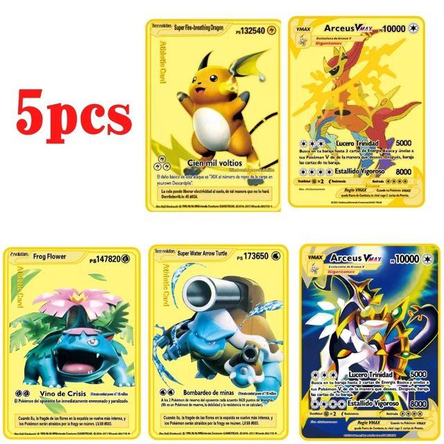 Metal Letter Pokemon Arceus Spanish 10000  Spanish Pokemon Cards Arceus  Vmax 10000 - Card Games - Aliexpress