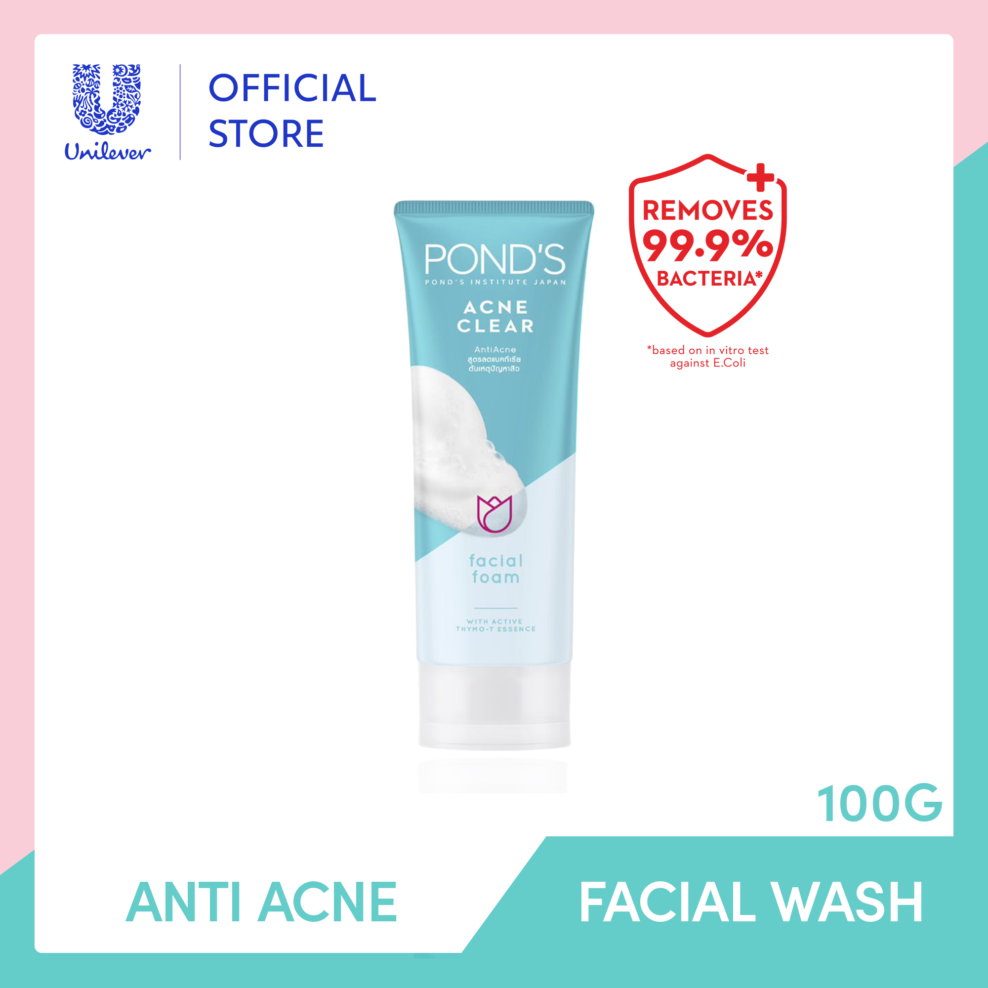 ponds acne clear foam