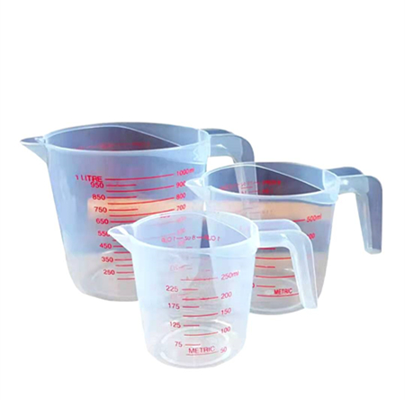 Visual Scale Measuring Cup Metering Cup 250/500/1000ML Baking Tool Pour  Spout *