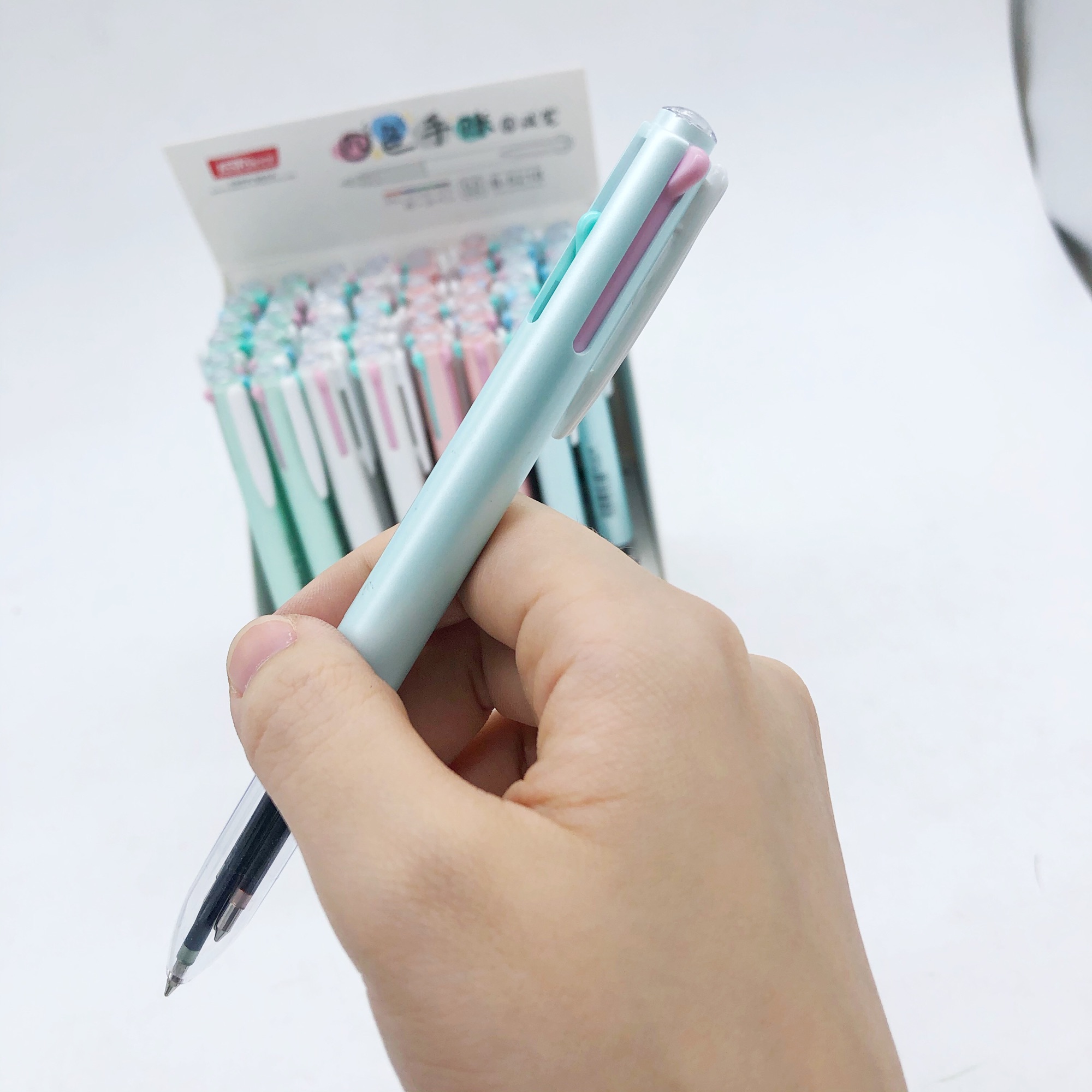 MNL 4 in 1 Pastel Multicolor Ballpen School Office Supplies B5218