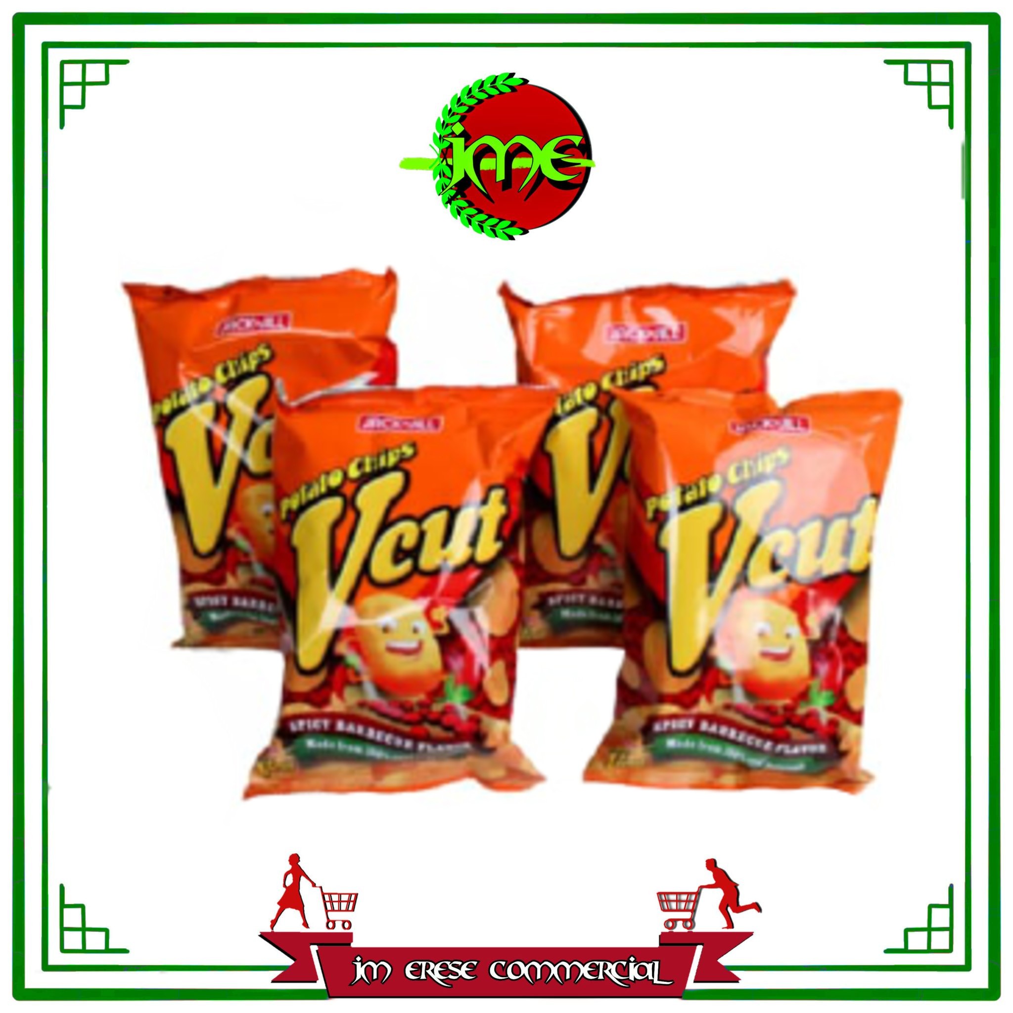 Jack 'n Jill VCut Potato Chips Spicy Barbecue Flavor (4pcs x 60g) Lazada PH