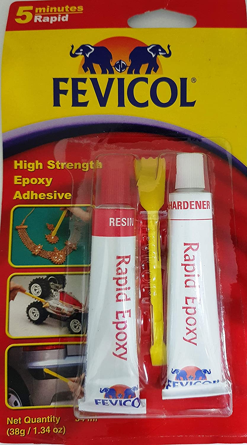 FEVICOL 5 Minutes Rapid High Strength Epoxy Adhesive Clear Epoxy