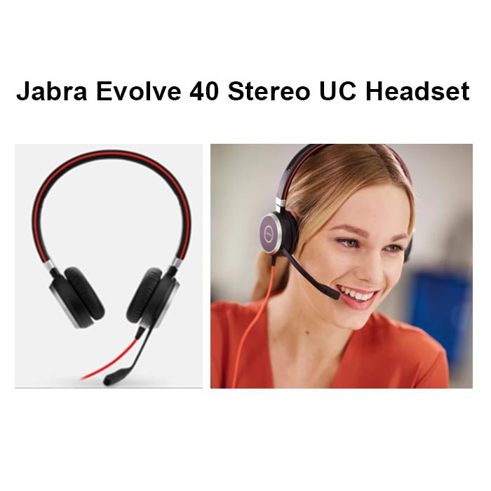 Jabra Evolve 40 Stereo UC Headset Lazada PH