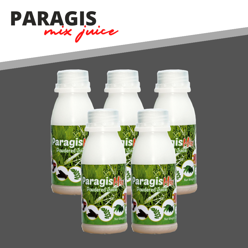 5 Bottles Original Paragis Mix Powder Juice Herbal Drink with Japanese