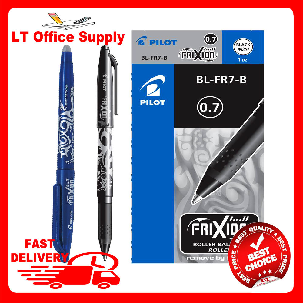 Pilot FriXion Ball 0.7mm Erasable Rollerball Gel Pen BL-FR7 - ALL Colours