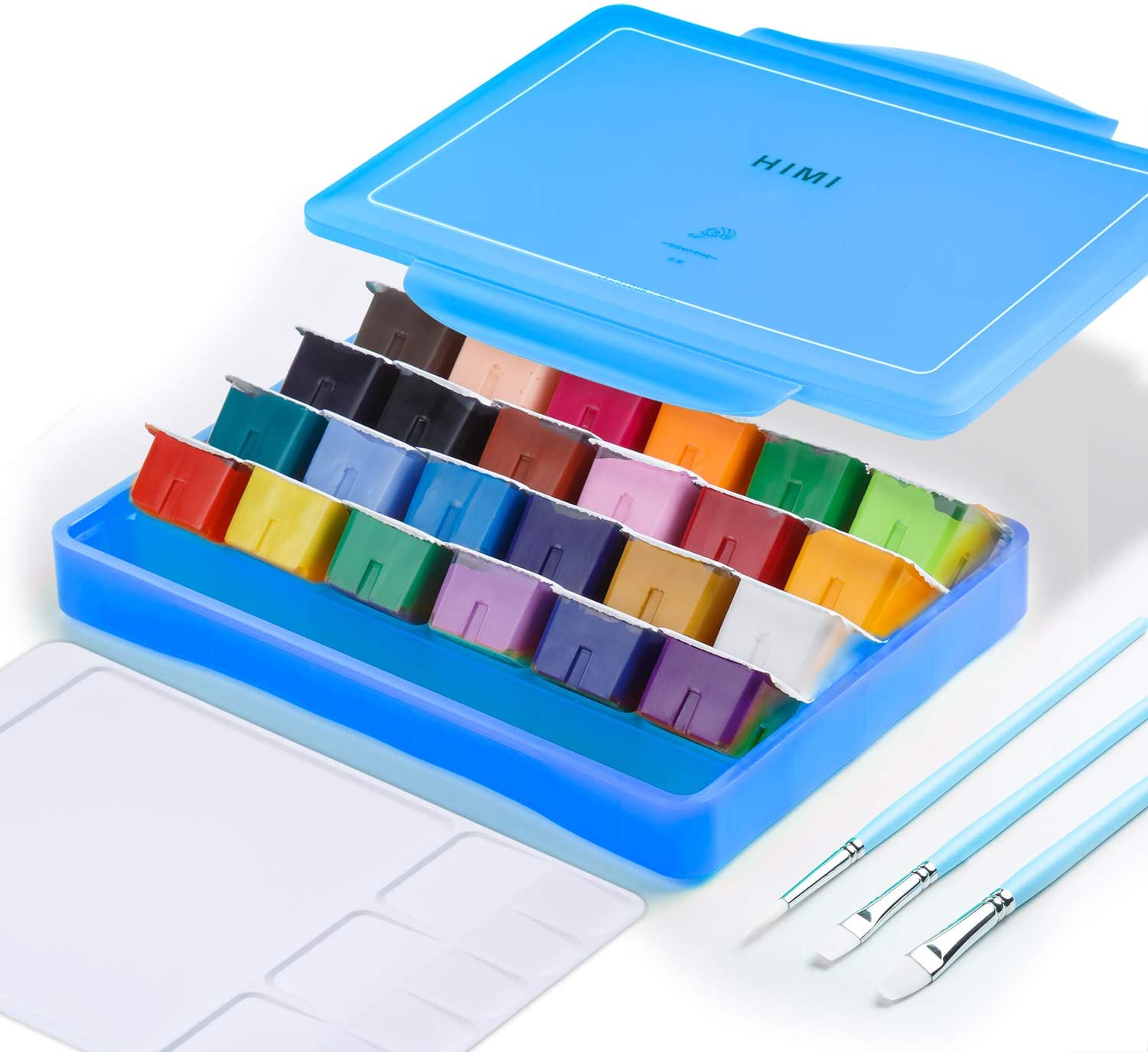 Miya Gouache Paint Set, 24 Colors x 30ml Unique Jelly Cup Design