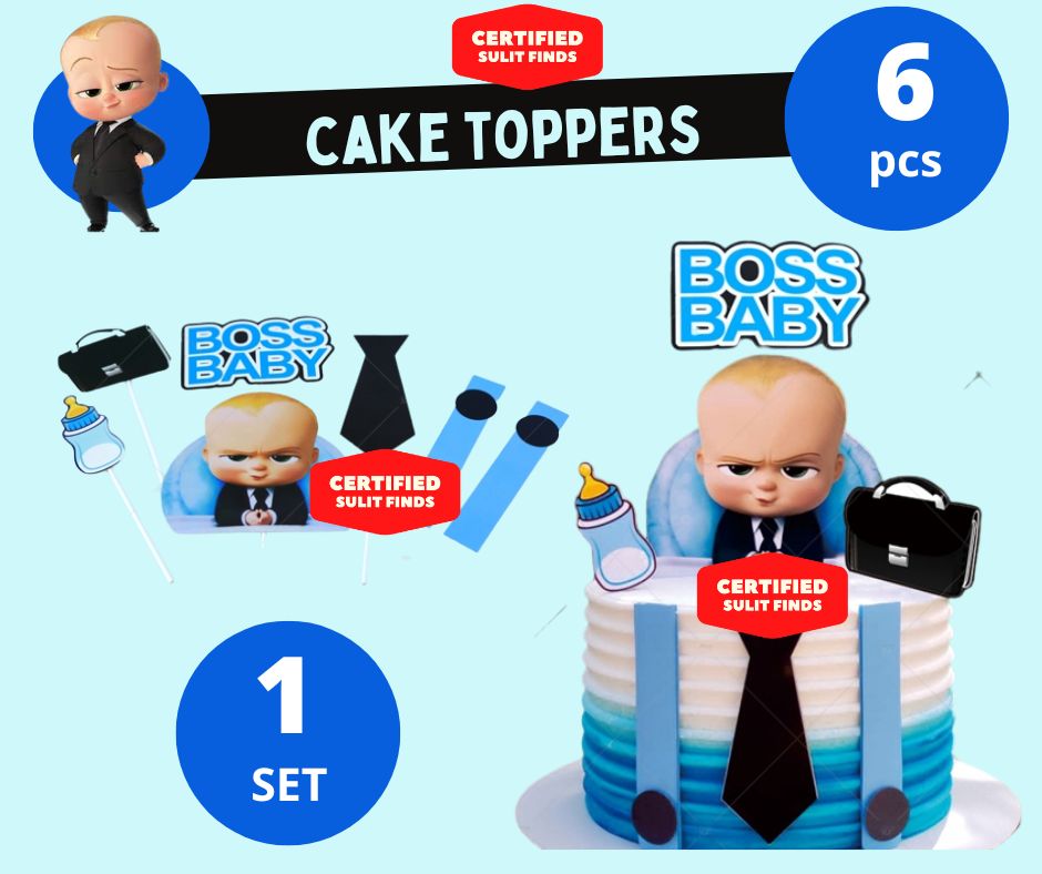 Boss Baby Cake Topper Boss Baby Cupcake Topper Boss Baby Party Hats