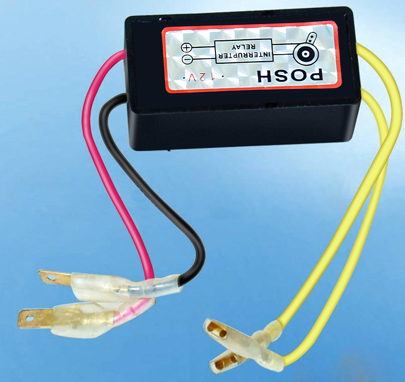 POSH HORN RELAY INTERRUPTER 12V UNIVERSAL / HORN RELAY RAPID BACK FIRE