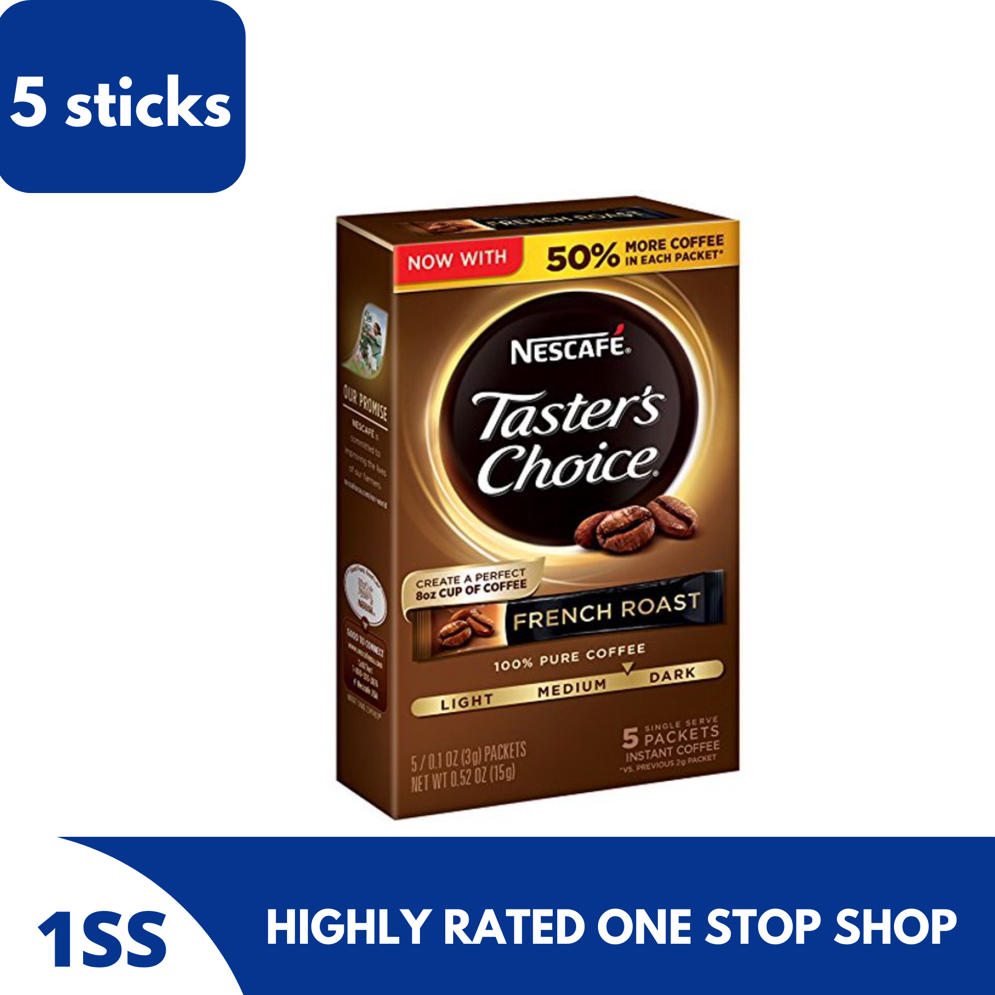 Nescafe Taster's Choice French Roast Instant Coffee, 5 Sticks Lazada PH