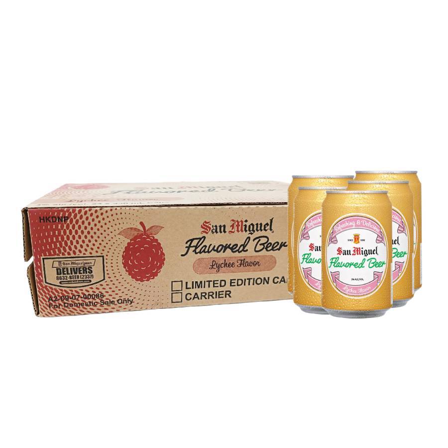 San Miguel Lychee Flavored Beer (24 x 330mL) Lazada PH