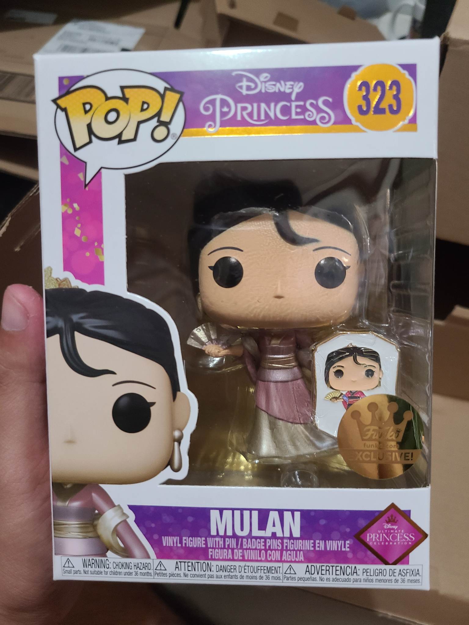 Funko Pop! Disney Ultimate Princess [323] - Mulan with Pin's