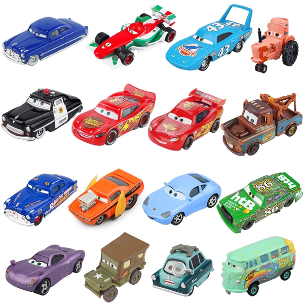 OCESDEP Xe Đồ Chơi Mô Hình Xe Đồ Chơi Trẻ Em Bão Áp 1:55 Ramirez McQueen Pixar Cars Jackson Mater