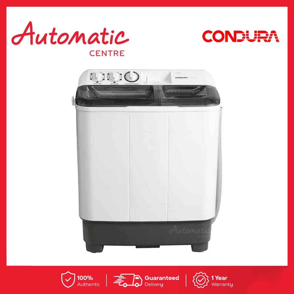 Condura CWM7.00TT 7kg Twin Tub Washer with Plastic Body and Rust Proof