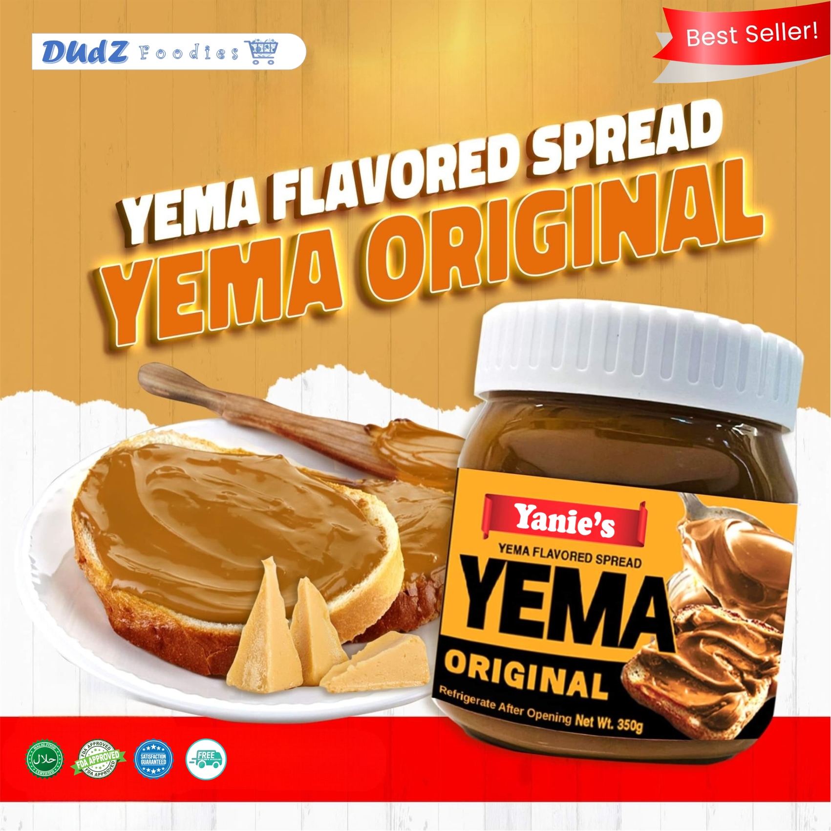 YANIE'S Delicacies YEMA Spread Original 350g - Palaman sa tinapay ...