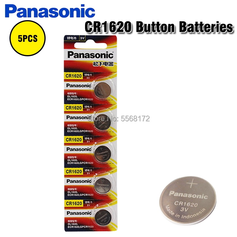 CR1620 - Panasonic Batteries - Battery, 3 V, Coin Cell