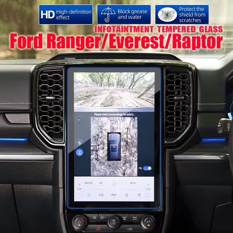 thumbnail image 2 of 2024 Ford Ranger Screen Protector - Tempered Glass For 12-inch SYNC 4 Touchscreen 2 of 9