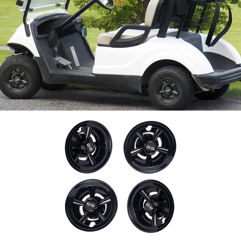 8Inch SS Golf Cart Wheel Cover Cap 5 Spoke Design Hub Cap for Golf Cart