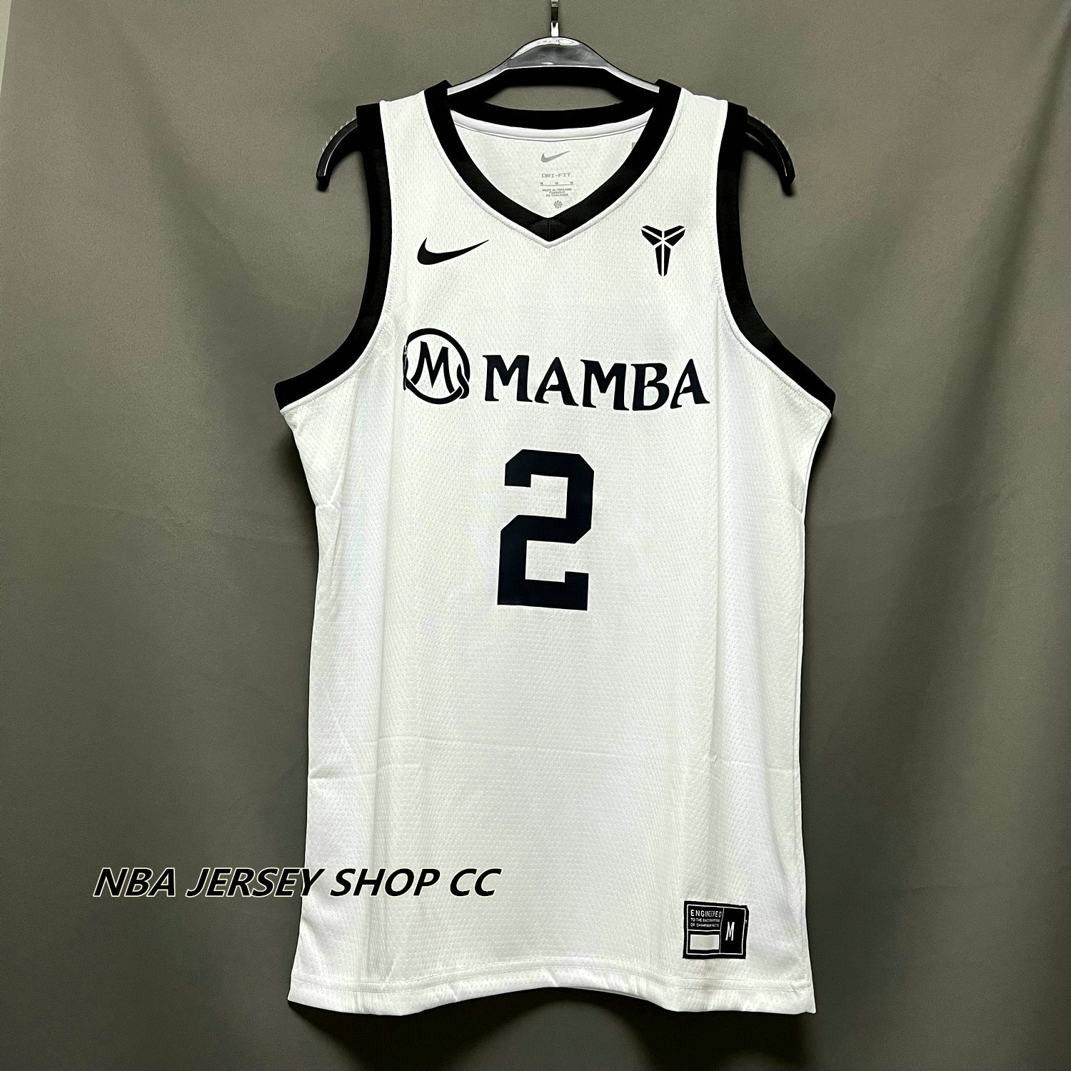NBA Lakers 2 Gianna Bryant “Mamba” White Stitched Men Jersey