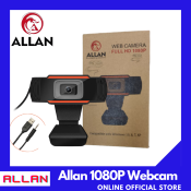 Allan Full HD Webcam - Wide Angle, Long Cable