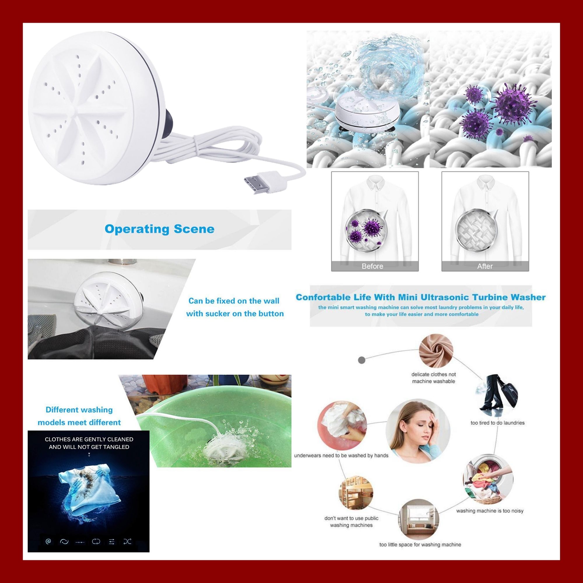 Turbine Washing Mashine, Turbine Fan, Ultrasonic Turbine Wash