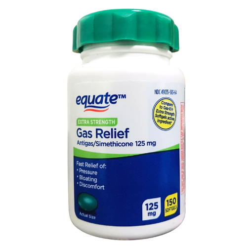 Equate Extra Strength Gas Relief (125mg) (150 Softgels) Lazada PH