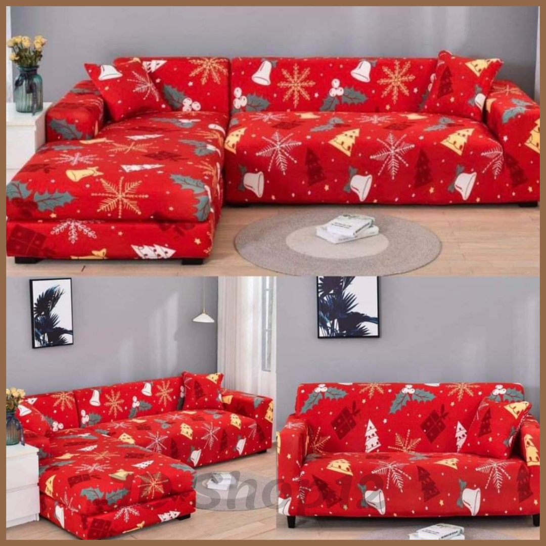 [ PREMIUM ] 1 2 3 4 Sofa Cover 1piece Stretchable Elastic Cotton L