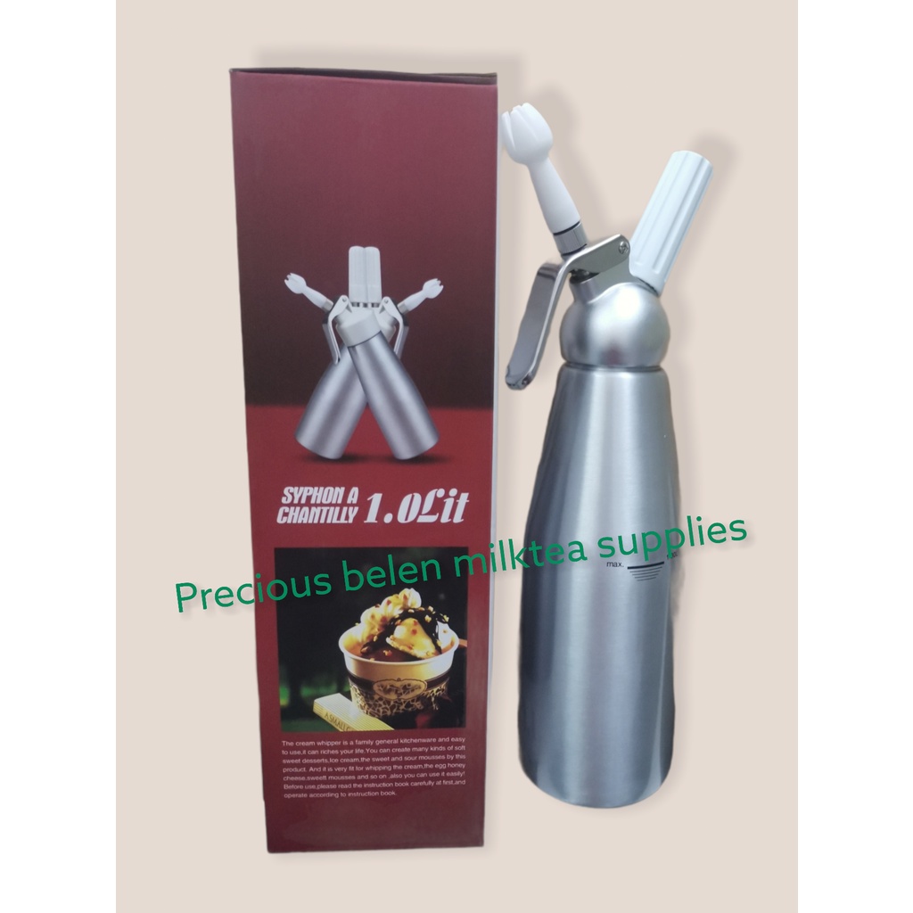 Whipped Cream Dispenser in 500ml & 1000ml with or w/o mosa charger DURABLE ALUMINUM Lazada PH