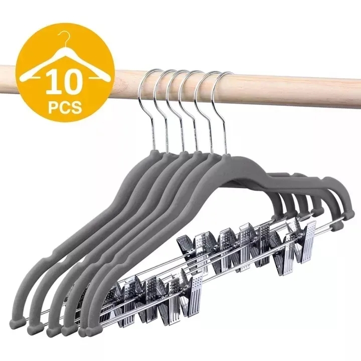 Cloth Hanger Flocking Anti Slip Clothes Hanger Suit Hanger JK Uniform