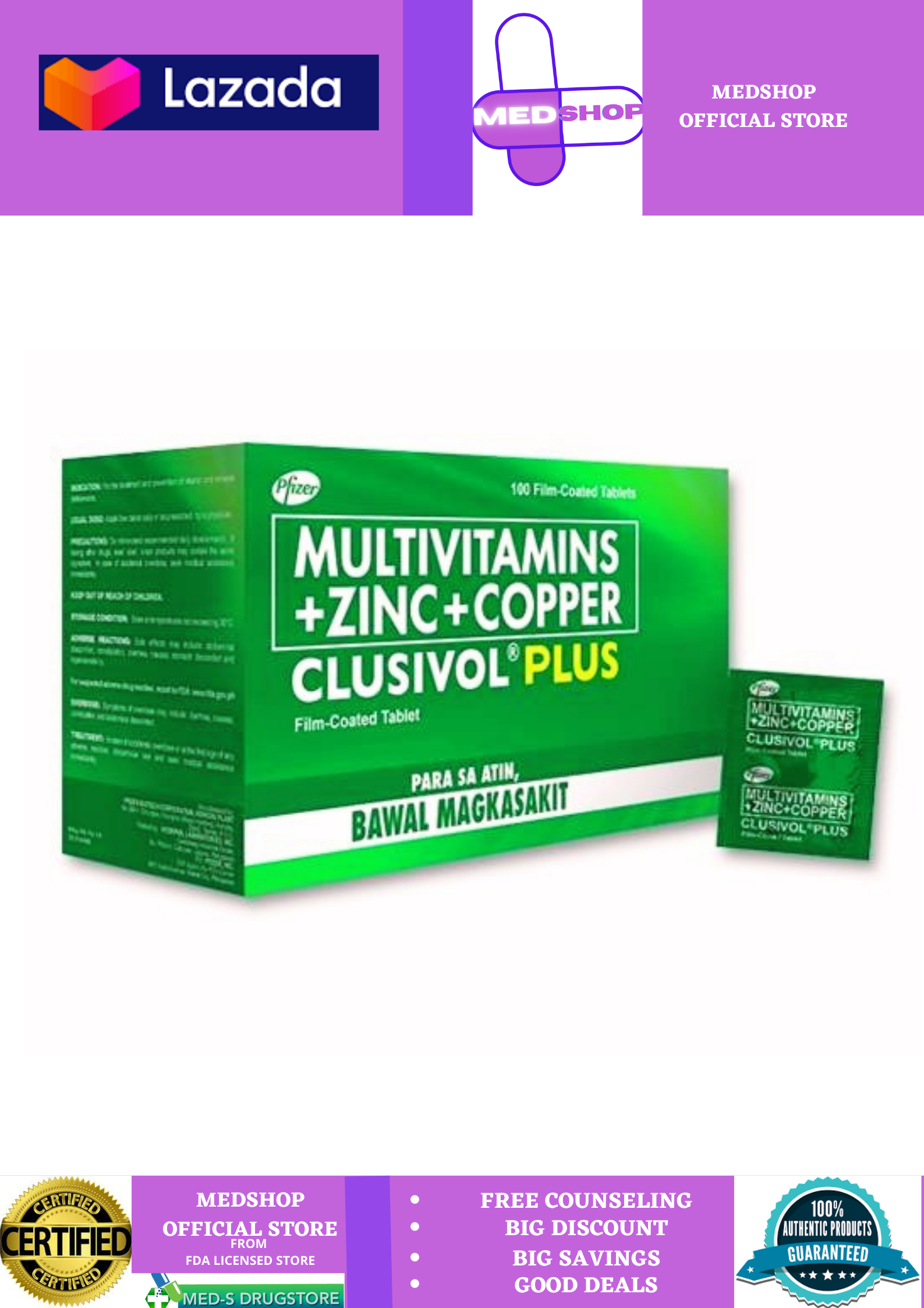 Clusivol plus tablet 12 tablet Multivitamins Lazada PH